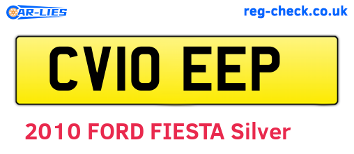 CV10EEP are the vehicle registration plates.