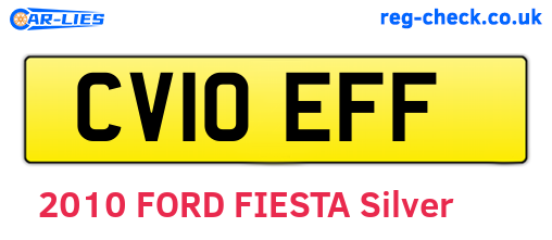 CV10EFF are the vehicle registration plates.