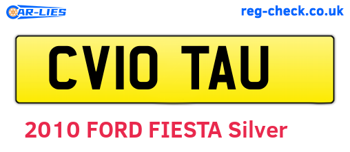 CV10TAU are the vehicle registration plates.