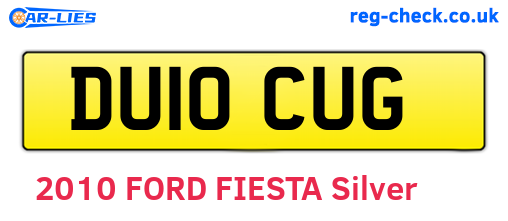 DU10CUG are the vehicle registration plates.