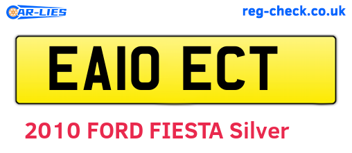EA10ECT are the vehicle registration plates.