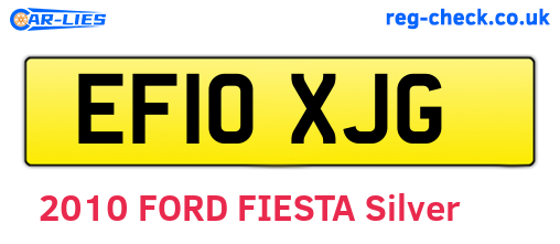 EF10XJG are the vehicle registration plates.