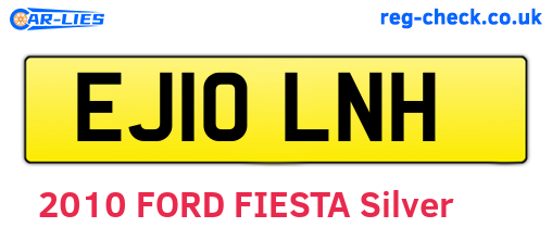 EJ10LNH are the vehicle registration plates.