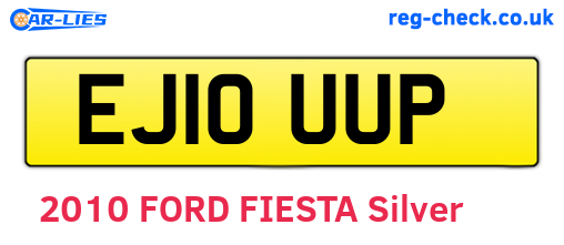 EJ10UUP are the vehicle registration plates.