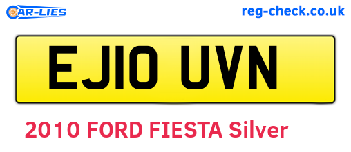EJ10UVN are the vehicle registration plates.