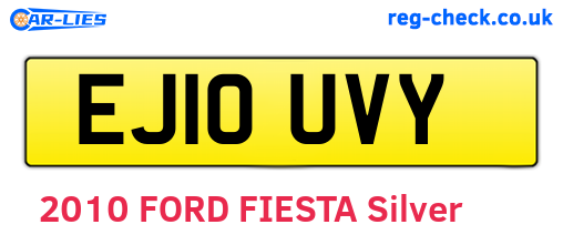 EJ10UVY are the vehicle registration plates.