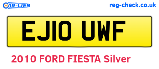 EJ10UWF are the vehicle registration plates.