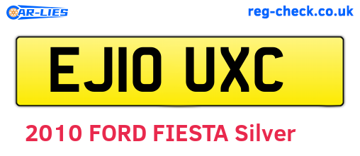 EJ10UXC are the vehicle registration plates.