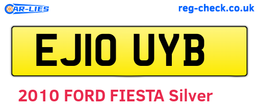 EJ10UYB are the vehicle registration plates.