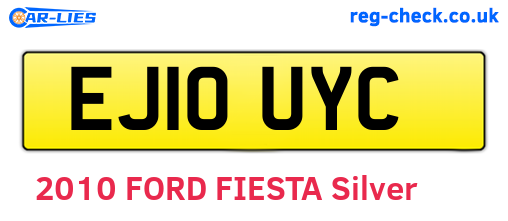 EJ10UYC are the vehicle registration plates.