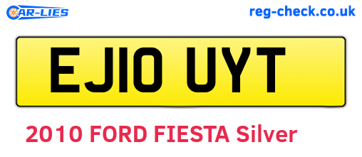 EJ10UYT are the vehicle registration plates.