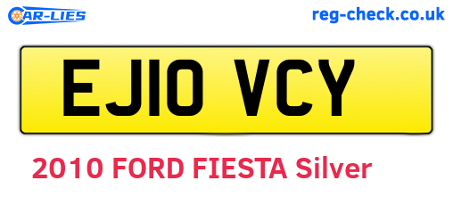 EJ10VCY are the vehicle registration plates.