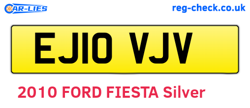 EJ10VJV are the vehicle registration plates.