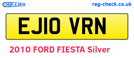 EJ10VRN are the vehicle registration plates.