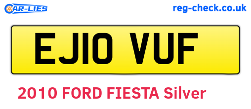 EJ10VUF are the vehicle registration plates.