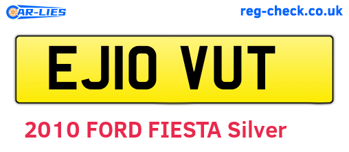 EJ10VUT are the vehicle registration plates.