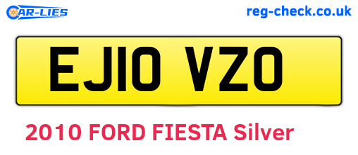 EJ10VZO are the vehicle registration plates.