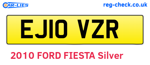 EJ10VZR are the vehicle registration plates.
