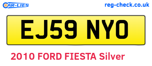 EJ59NYO are the vehicle registration plates.