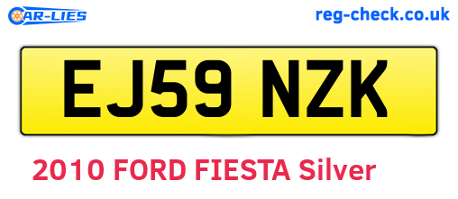 EJ59NZK are the vehicle registration plates.
