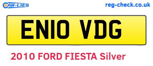 EN10VDG are the vehicle registration plates.