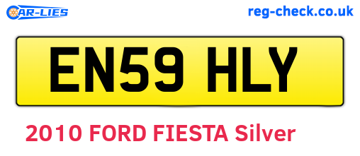 EN59HLY are the vehicle registration plates.