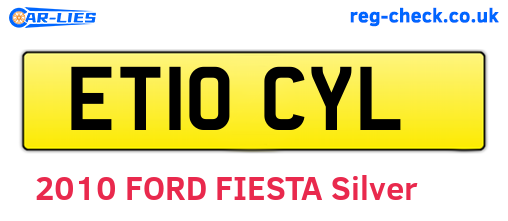 ET10CYL are the vehicle registration plates.