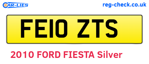 FE10ZTS are the vehicle registration plates.