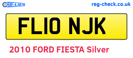 FL10NJK are the vehicle registration plates.