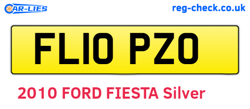 FL10PZO are the vehicle registration plates.