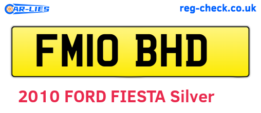 FM10BHD are the vehicle registration plates.