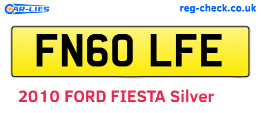 FN60LFE are the vehicle registration plates.