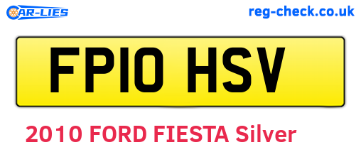 FP10HSV are the vehicle registration plates.