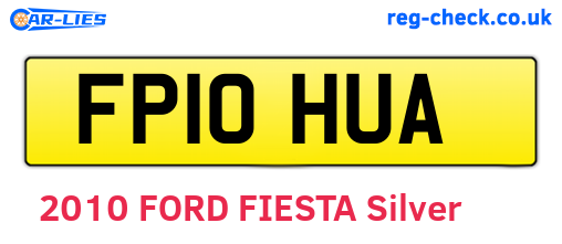 FP10HUA are the vehicle registration plates.