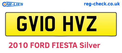 GV10HVZ are the vehicle registration plates.
