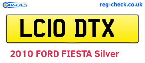 LC10DTX are the vehicle registration plates.