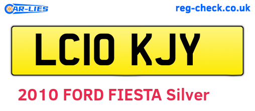 LC10KJY are the vehicle registration plates.