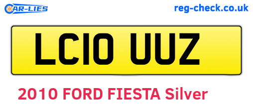 LC10UUZ are the vehicle registration plates.