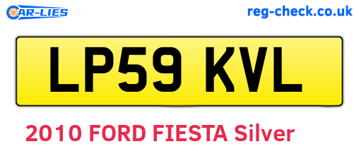 LP59KVL are the vehicle registration plates.
