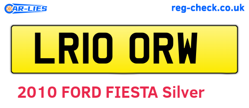 LR10ORW are the vehicle registration plates.
