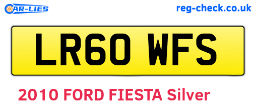 LR60WFS are the vehicle registration plates.