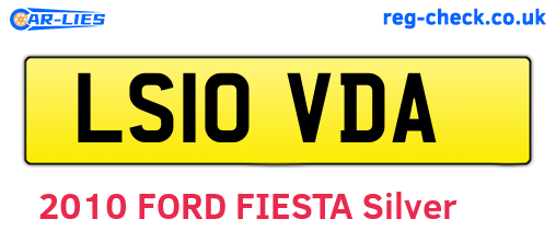 LS10VDA are the vehicle registration plates.