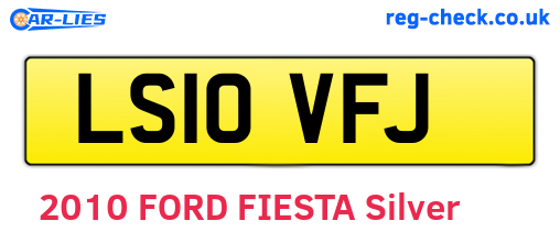 LS10VFJ are the vehicle registration plates.