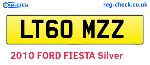 LT60MZZ are the vehicle registration plates.
