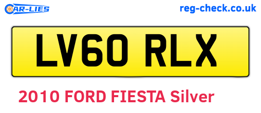 LV60RLX are the vehicle registration plates.