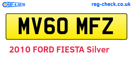 MV60MFZ are the vehicle registration plates.