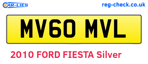 MV60MVL are the vehicle registration plates.
