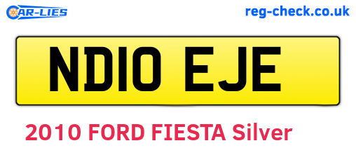 ND10EJE are the vehicle registration plates.