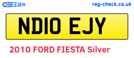 ND10EJY are the vehicle registration plates.