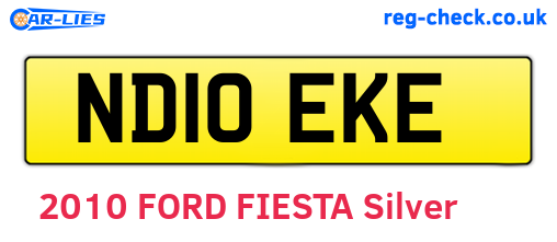 ND10EKE are the vehicle registration plates.